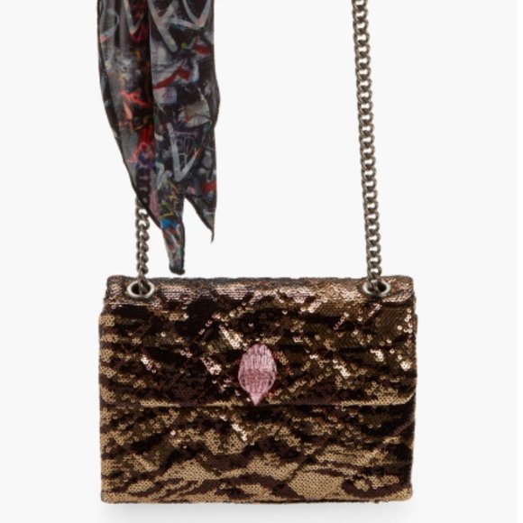 KURT GEIGER LONDON Mini Kensington Sequin Shoulder Bag w/dust bag. New w/tag. - Picture 1 of 5